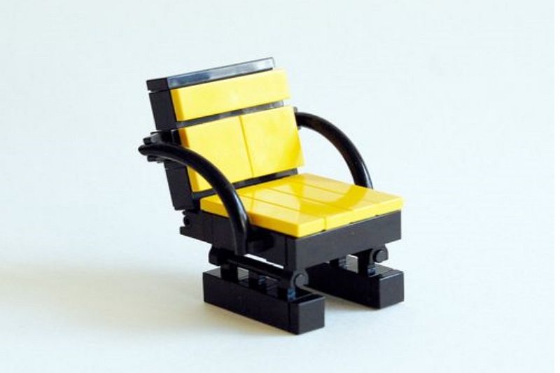 Hur man bygger en enkel Lego fåtölj